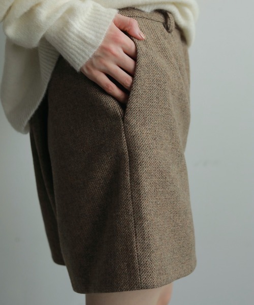 anuke(アンヌーク)の「Herringbone Short Pants(その他パンツ・レディース・ベージュ/ブラウン・36inch/38inch)」の17枚目の写真