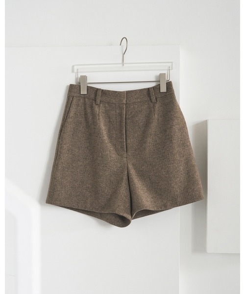 anuke(アンヌーク)の「Herringbone Short Pants(その他パンツ・レディース・ベージュ/ブラウン・36inch/38inch)」の8枚目の写真