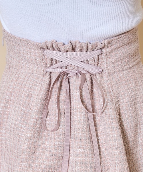 WILLSELECTION（ウィルセレクション）の「ツイードフレアスカート（スカート・レディース・ピンク/ブラック/ブルー/オフホワイト・FREE）」の17枚目の写真