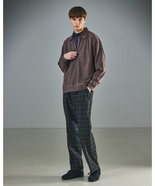 ABAHOUSE(アバハウス)の「【ウォッシュ加工】ロング ハーフジップ プルオーバー / ジップポロ(Tシャツ/カットソー・メンズ・ホワイト/ブラック/ボルドー・48/46)」の22枚目の写真