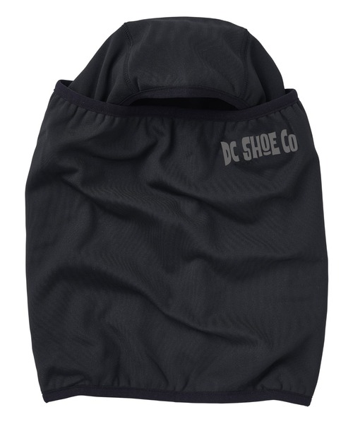 DC SHOES（ディーシーシューズ）の「25 PRACTICAL BALACLA /DCロゴワンポイントフード付きネックウォーマー・バラクラバ（ネックウォーマー/スヌード・メンズ・ブラック×ホワイト/ブラック×レッド・FREE）」の4枚目の写真