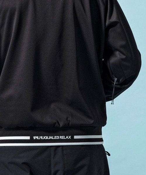 1PIU1UGUALE3 RELAX (ウノピゥウノウグァーレトレ リラックス)の「1PIU1UGUALE3 RELAX(ウノピゥウノウグァーレトレ リラックス)ウィンドプルーフ ラインロゴ スノーパーカー(撥水性/耐水性)(パーカー・メンズ・チャコール/ブラック・S/M/L/XL/XXL)」の9枚目の写真