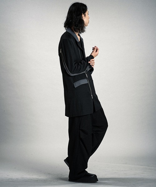 NO ID.（ノーアイディ）の「【NO ID.】Changing Zip 2B Chester Jacket / チェンジング ジップ 2ボタン チェスター ジャケット（チェスターコート・メンズ・その他23/ブラック・2/1）」の20枚目の写真