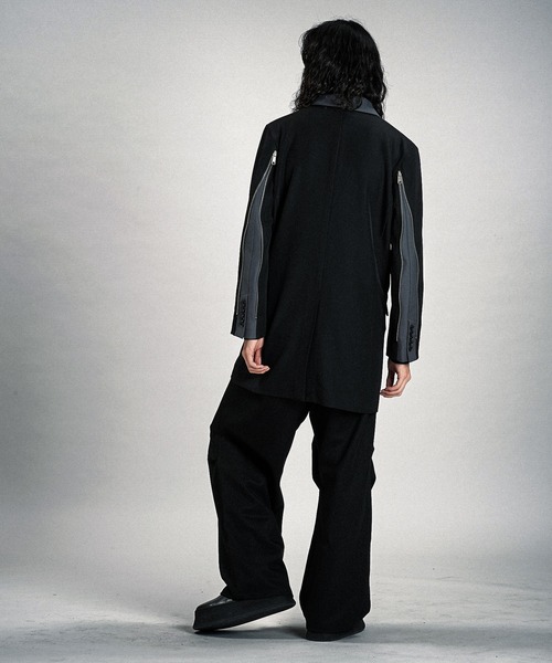 NO ID.（ノーアイディ）の「【NO ID.】Changing Zip 2B Chester Jacket / チェンジング ジップ 2ボタン チェスター ジャケット（チェスターコート・メンズ・その他23/ブラック・2/1）」の21枚目の写真