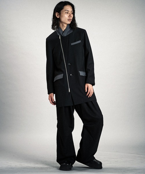 NO ID.（ノーアイディ）の「【NO ID.】Changing Zip 2B Chester Jacket / チェンジング ジップ 2ボタン チェスター ジャケット（チェスターコート・メンズ・その他23/ブラック・2/1）」の22枚目の写真