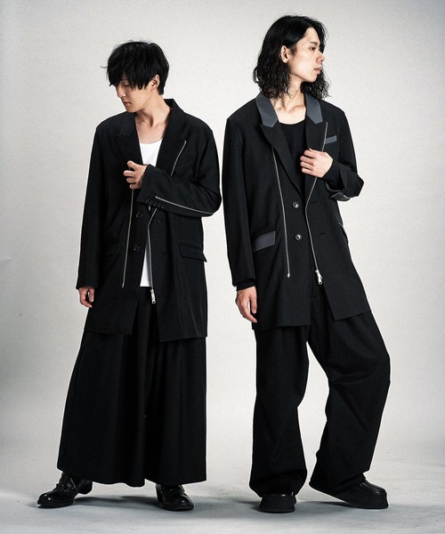 NO ID.（ノーアイディ）の「【NO ID.】Changing Zip 2B Chester Jacket / チェンジング ジップ 2ボタン チェスター ジャケット（チェスターコート・メンズ・その他23/ブラック・2/1）」の17枚目の写真