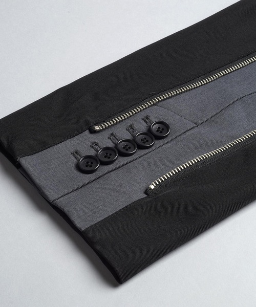 NO ID.（ノーアイディ）の「【NO ID.】Changing Zip 2B Chester Jacket / チェンジング ジップ 2ボタン チェスター ジャケット（チェスターコート・メンズ・その他23/ブラック・2/1）」の12枚目の写真