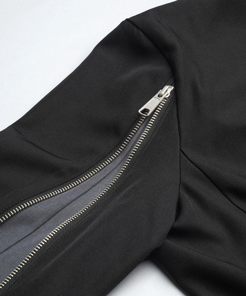 NO ID.（ノーアイディ）の「【NO ID.】Changing Zip 2B Chester Jacket / チェンジング ジップ 2ボタン チェスター ジャケット（チェスターコート・メンズ・その他23/ブラック・2/1）」の3枚目の写真