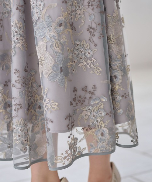 Andemiu（アンデミュウ）の「フラワーシシュウドレス601512（ドレス・レディース・ブラック/グリーン/ブルー・MEDIUM/LARGE）」の11枚目の写真