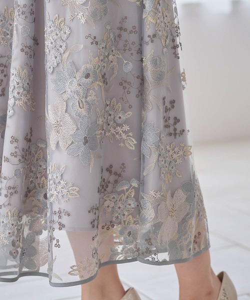 Andemiu（アンデミュウ）の「フラワーシシュウドレス601512（ドレス・レディース・ブラック/グリーン/ブルー・MEDIUM/LARGE）」の12枚目の写真
