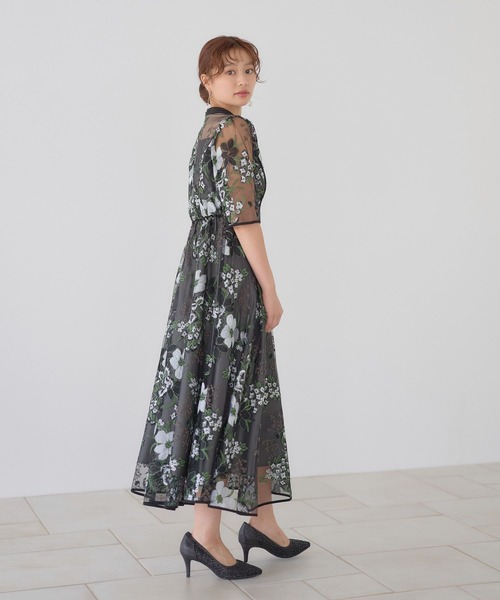Andemiu（アンデミュウ）の「フラワーシシュウドレス601512（ドレス・レディース・ブラック/グリーン/ブルー・MEDIUM/LARGE）」の16枚目の写真