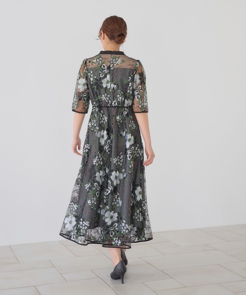 Andemiu（アンデミュウ）の「フラワーシシュウドレス601512（ドレス・レディース・ブラック/グリーン/ブルー・MEDIUM/LARGE）」の17枚目の写真