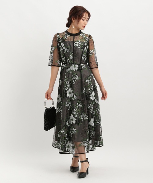 Andemiu（アンデミュウ）の「フラワーシシュウドレス601512（ドレス・レディース・ブラック/グリーン/ブルー・MEDIUM/LARGE）」の18枚目の写真