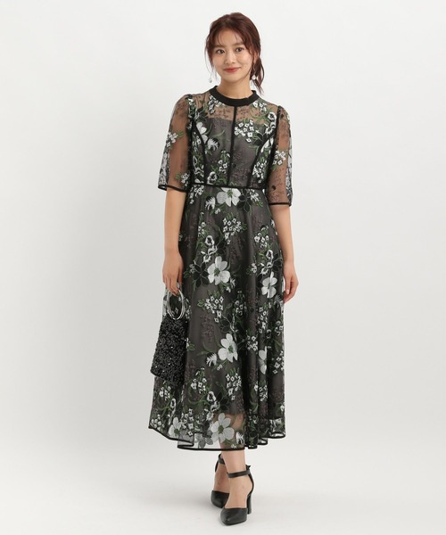 Andemiu（アンデミュウ）の「フラワーシシュウドレス601512（ドレス・レディース・ブラック/グリーン/ブルー・MEDIUM/LARGE）」の19枚目の写真