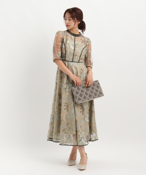 Andemiu（アンデミュウ）の「フラワーシシュウドレス601512（ドレス・レディース・ブラック/グリーン/ブルー・MEDIUM/LARGE）」の22枚目の写真
