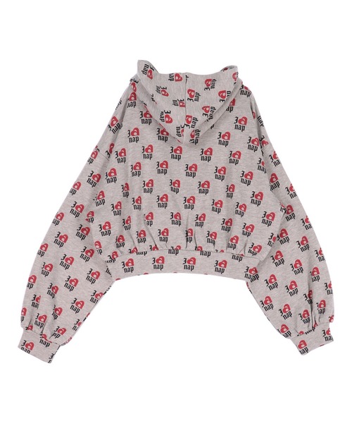 ANAP（アナップ）の「I LOVE anap 裏毛 ダブル ジップ スウェット パーカー（パーカー・レディース・ピンク/グレー/アイボリー・F）」の7枚目の写真