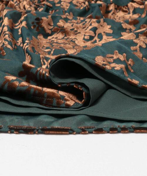 URBAN RESEARCH ROSSO WOMEN（アーバンリサーチ　ロッソ）の「フロッキープリントティアードワンピース（ワンピース・レディース・グリーン系その他/ブラック・FREE）」の22枚目の写真