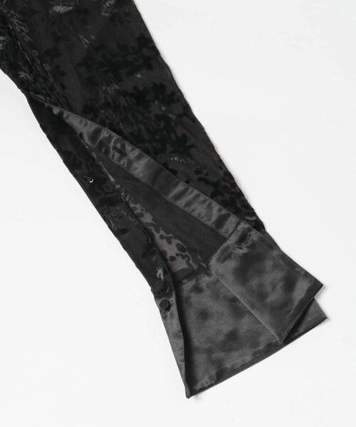 URBAN RESEARCH ROSSO WOMEN（アーバンリサーチ　ロッソ）の「フロッキープリントティアードワンピース（ワンピース・レディース・グリーン系その他/ブラック・FREE）」の10枚目の写真