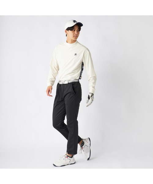 FILA GOLF(フィラゴルフ )の「FILA GOLF フィラゴルフ ゴルフウェア ワンポイント ロゴ バックプリント 吸水速乾 UVカット 長袖 モックネックシャツ(シャツ/ブラウス・メンズ・ホワイト/ブラック/グレー・M/LL/3L/L)」の15枚目の写真