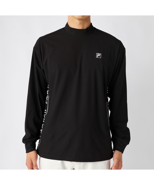 FILA GOLF(フィラゴルフ )の「FILA GOLF フィラゴルフ ゴルフウェア ワンポイント ロゴ バックプリント 吸水速乾 UVカット 長袖 モックネックシャツ(シャツ/ブラウス・メンズ・ホワイト/ブラック/グレー・M/LL/3L/L)」の16枚目の写真