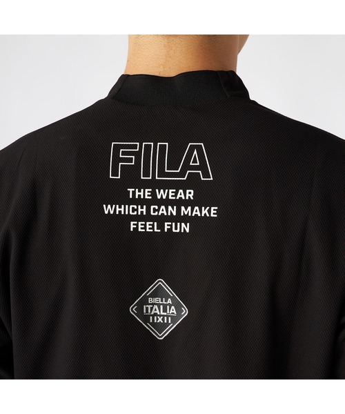 FILA GOLF(フィラゴルフ )の「FILA GOLF フィラゴルフ ゴルフウェア ワンポイント ロゴ バックプリント 吸水速乾 UVカット 長袖 モックネックシャツ(シャツ/ブラウス・メンズ・ホワイト/ブラック/グレー・M/LL/3L/L)」の19枚目の写真