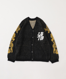 THRIFTY LOOK（スリフティールック）の「THRIFTY LOOK / スリフティ ルック Raglan Sleeve Logo Cardigan（カーディガン/ボレロ・レディース）」