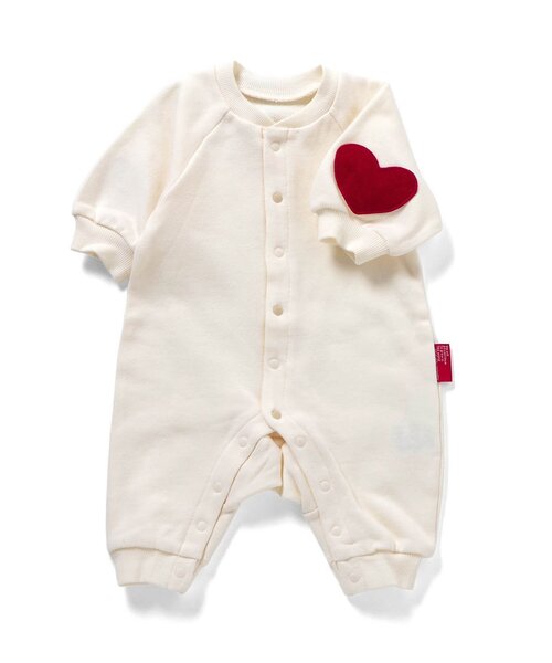 BREEZE（ブリーズ）の「【リンク】イロイロパッチカバーオール（ロンパース・キッズ・チャコール/レインボー/オフホワイト・60/70/80）」の20枚目の写真