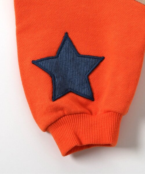 BREEZE（ブリーズ）の「【リンク】イロイロパッチカバーオール（ロンパース・キッズ・チャコール/レインボー/オフホワイト・60/70/80）」の9枚目の写真