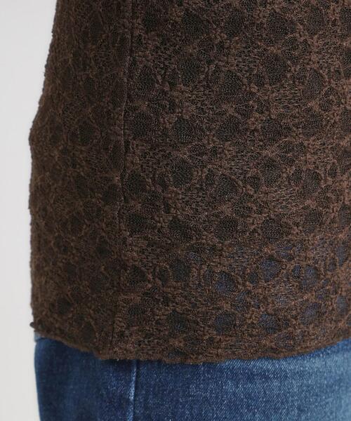 Cutie Blonde（キューティーブロンド）の「【S-LL】上品なレースハイネックトップス（Tシャツ/カットソー・レディース・ブラック/ブラウン系その他/ホワイト・01/02/03/04）」の19枚目の写真