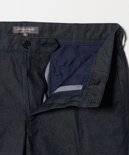 A DAY IN THE LIFE UNITED ARROWS(アデイインザライフユナイテッドアローズ)の「シャンブレー ツイル ノープリーツスラックス<A DAY IN THE LIFE>(スラックス・メンズ・ブラック/ベージュ/ネイビー・S/L/M/XL)」の16枚目の写真