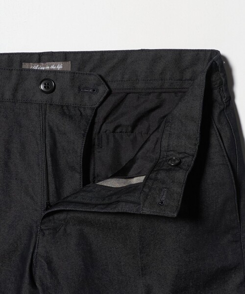 A DAY IN THE LIFE UNITED ARROWS(アデイインザライフユナイテッドアローズ)の「シャンブレー ツイル ノープリーツスラックス<A DAY IN THE LIFE>(スラックス・メンズ・ブラック/ベージュ/ネイビー・S/L/M/XL)」の8枚目の写真