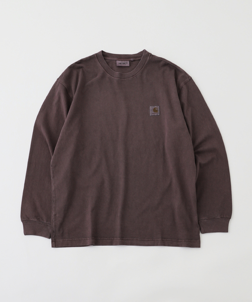 Carhartt WIP(カーハートダブリューアイピー)の「CARHARTT WIP / カーハート ダブリューアイピー L/S VISTA T-SHIRT(Tシャツ/カットソー・メンズ・ブラウン/ブラック・MEDIUM/LARGE)」の1枚目の写真