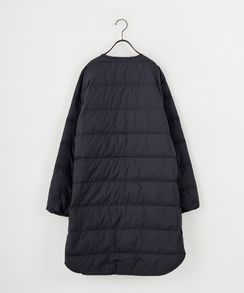 ORCIVAL ブラック ダウンコート ORCIVAL/オーシバル] ラウンドネック ロング ダウンコート（ダウン