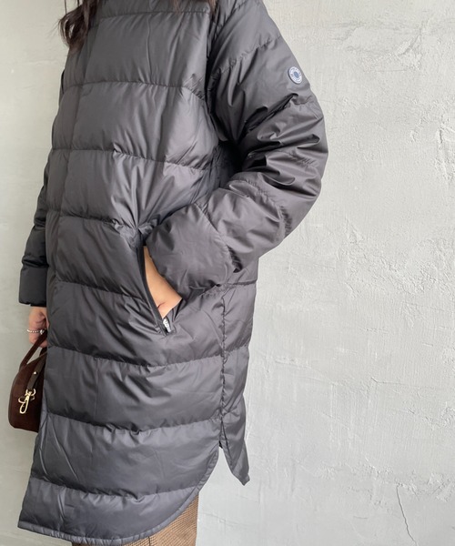 ORCIVAL（オーシバル）の「[ORCIVAL/オーシバル] ラウンドネック ロング ダウンコート（ダウンジャケット/コート・レディース・ブラック/オリーブ/キャメル・2）」の17枚目の写真