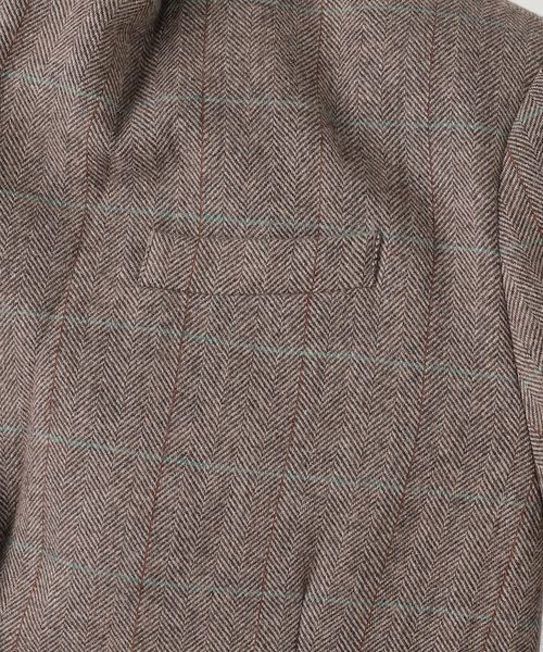 SLOBE IENA（スローブイエナ）の「チェックBIGジャケット（テーラードジャケット・レディース・グレー/ブラウン・FREE）」の14枚目の写真