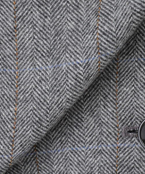 SLOBE IENA（スローブイエナ）の「チェックBIGジャケット（テーラードジャケット・レディース・グレー/ブラウン・FREE）」の21枚目の写真