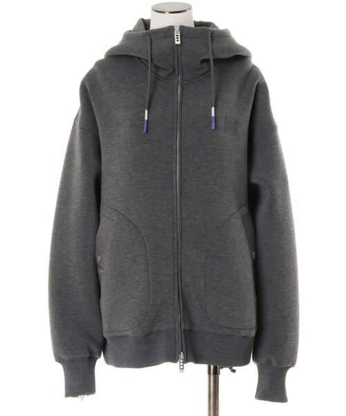 セール】FABRIC MIX WZIP HOODIE / バイカラーミックスダブルジップ
