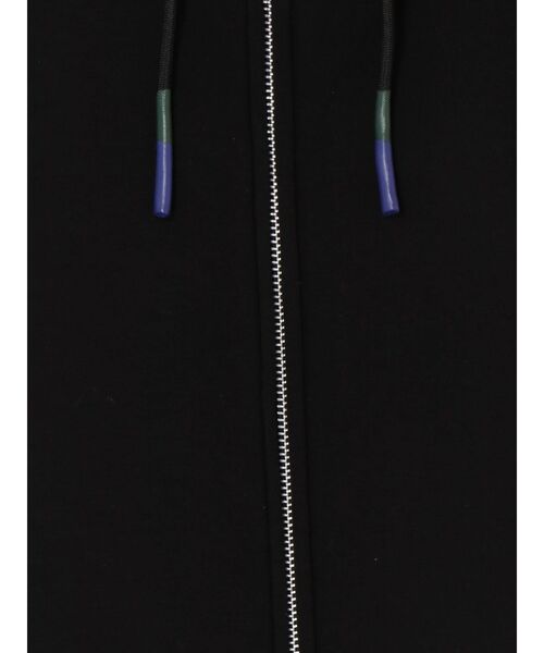 FABRIC MIX WZIP HOODIE / バイカラーミックスダブルジップフーディ