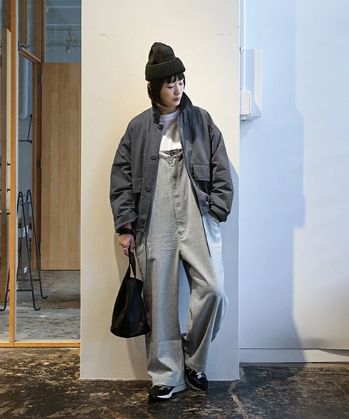 solamonat poche（ソラモナポッシェ）の「ウールサスペンダーオーバーオール（その他パンツ・レディース・ブラック/チャコールグレー/ライトグレー・2.0）」の9枚目の写真