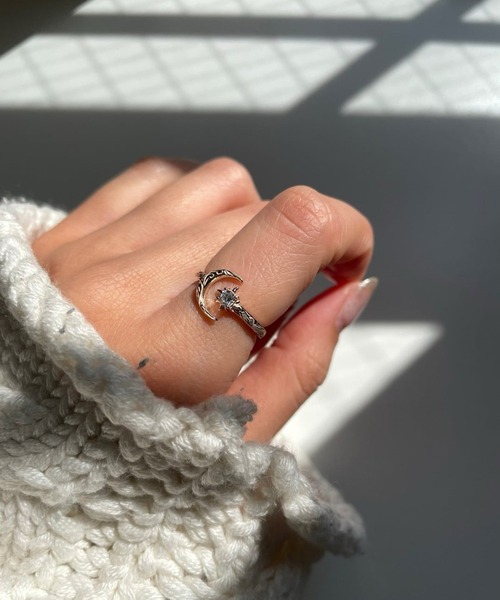 IRIEBEACH(アイリービーチ)の「sun and moon ring/【ハワイアンジュエリー】【サージカルステンレス】【金属アレルギー対応】【IRIEBEACH / アイリービーチ】つけっぱなしOK(リング・レディース・シルバー/ゴールド/ピンク・FREE)」の3枚目の写真