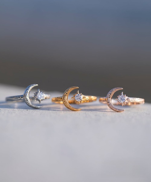 IRIEBEACH(アイリービーチ)の「sun and moon ring/【ハワイアンジュエリー】【サージカルステンレス】【金属アレルギー対応】【IRIEBEACH / アイリービーチ】つけっぱなしOK(リング・レディース・シルバー/ゴールド/ピンク・FREE)」の5枚目の写真