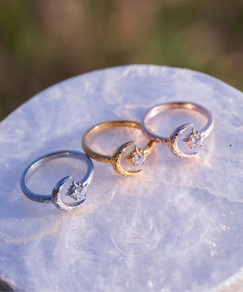 IRIEBEACH(アイリービーチ)の「sun and moon ring/【ハワイアンジュエリー】【サージカルステンレス】【金属アレルギー対応】【IRIEBEACH / アイリービーチ】つけっぱなしOK(リング・レディース・シルバー/ゴールド/ピンク・FREE)」の6枚目の写真