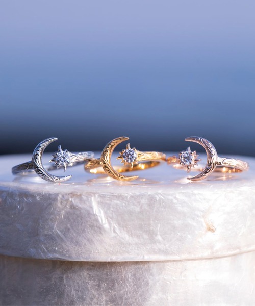 IRIEBEACH(アイリービーチ)の「sun and moon ring/【ハワイアンジュエリー】【サージカルステンレス】【金属アレルギー対応】【IRIEBEACH / アイリービーチ】つけっぱなしOK(リング・レディース・シルバー/ゴールド/ピンク・FREE)」の7枚目の写真