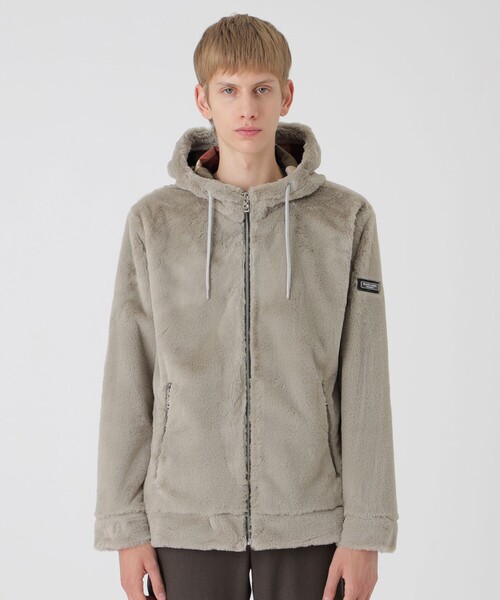 BLACK LABEL CRESTBRIDGE(ブラックレーベル・クレストブリッジ)の「【10th ANNIVERSARY】プレミアムシャギーパーカー(パーカー・メンズ・ベージュ系その他3/ブラック・L/M/XL/S)」の12枚目の写真