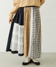 MILKFED.（ミルクフェド）の「PATCHED LONG SKIRT（スカート）」