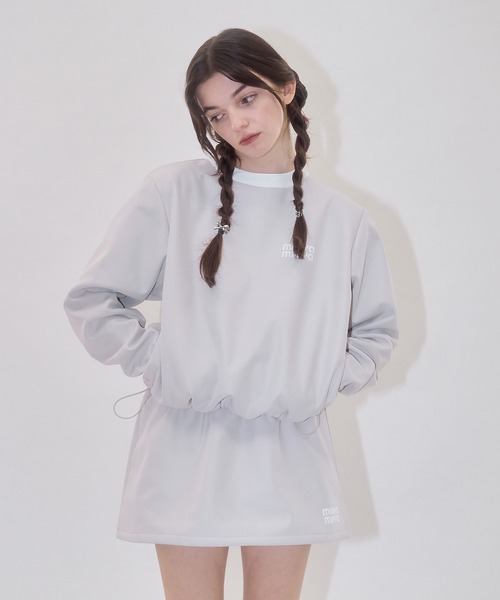 mieya mieya(ミーヤミーヤ)の「【mieya mieya】”FONDANT” NYLON PO /ナイロンプルオーバー(その他トップス・レディース・ピンク/グレー・FREE)」の18枚目の写真