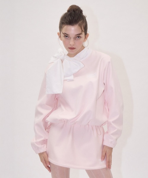 mieya mieya(ミーヤミーヤ)の「【mieya mieya】”FONDANT” NYLON PO /ナイロンプルオーバー(その他トップス・レディース・ピンク/グレー・FREE)」の10枚目の写真