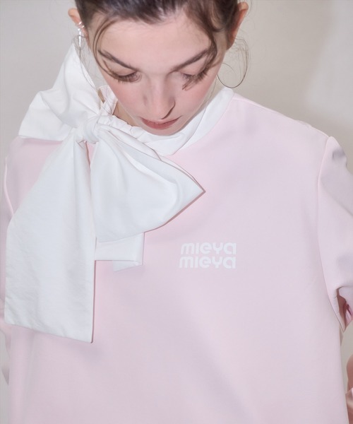 mieya mieya(ミーヤミーヤ)の「【mieya mieya】”FONDANT” NYLON PO /ナイロンプルオーバー(その他トップス・レディース・ピンク/グレー・FREE)」の12枚目の写真