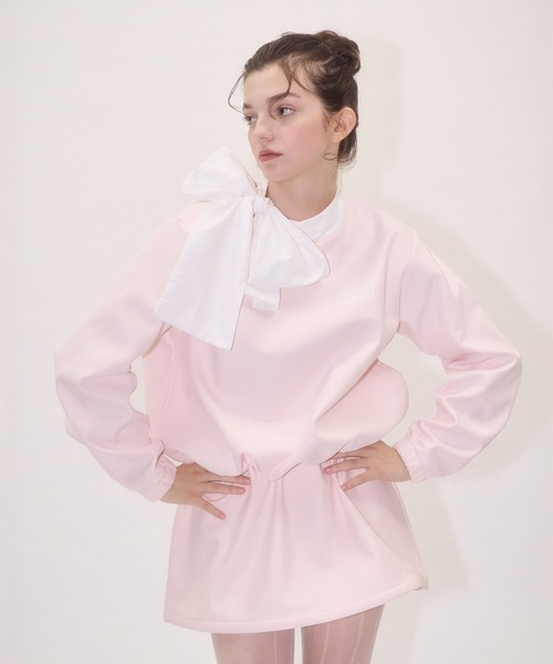 mieya mieya(ミーヤミーヤ)の「【mieya mieya】”FONDANT” NYLON PO /ナイロンプルオーバー(その他トップス・レディース・ピンク/グレー・FREE)」の3枚目の写真