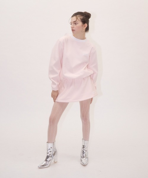 mieya mieya(ミーヤミーヤ)の「【mieya mieya】”FONDANT” NYLON PO /ナイロンプルオーバー(その他トップス・レディース・ピンク/グレー・FREE)」の14枚目の写真
